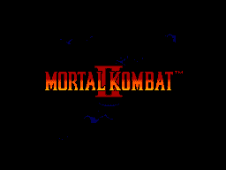 Mortal Kombat II title screen for Sega Master System